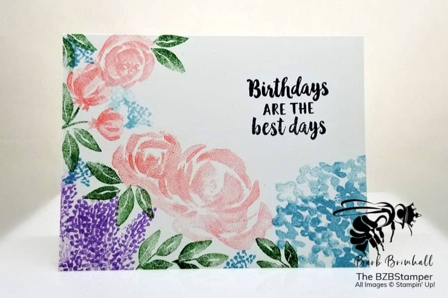 Simple Floral Birthday Card 1 Simple Floral Birthday Card featuring the Beautiful Friendship Stamp Set by Stampin' Up!