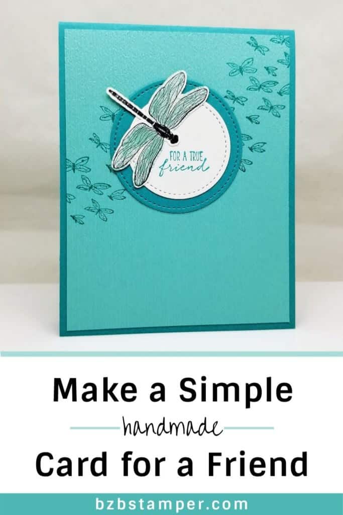 Blue Dragonfly Card
