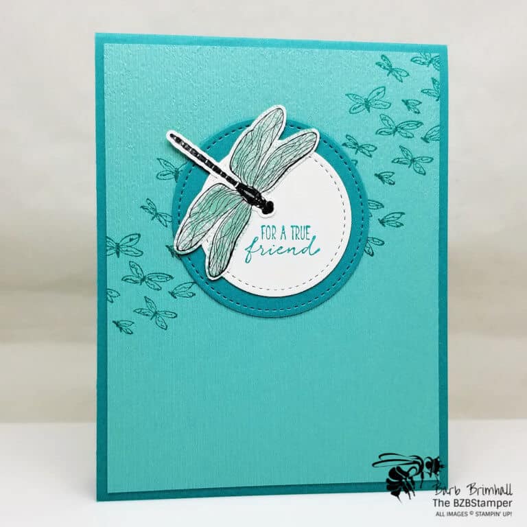 Blue Dragonfly Card