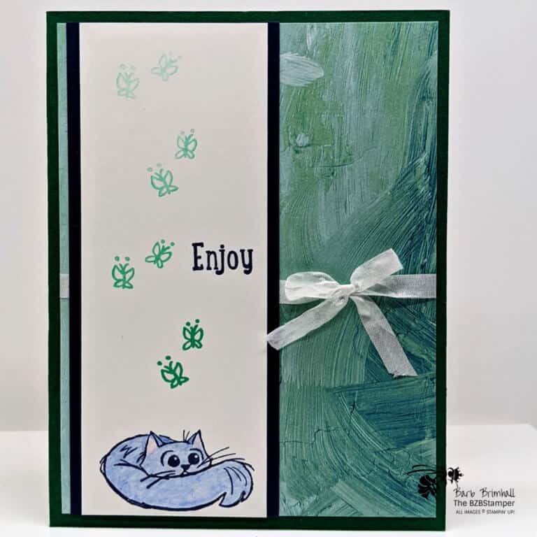 Blue cat card