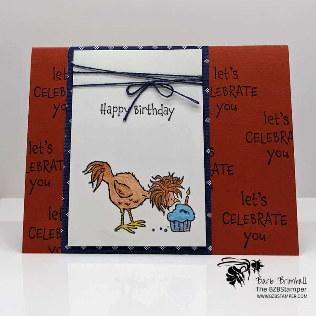 DIY Birthday Card for Guys 1 Birthday Card with chicken and cupcake