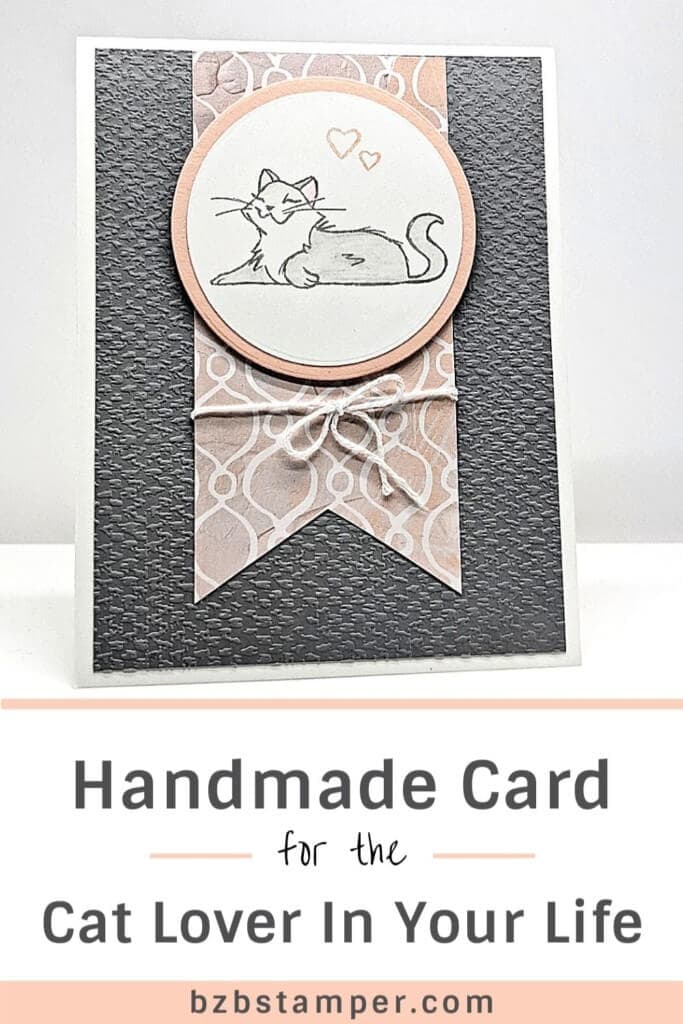 Quick Handmade Card for the Cat Lover in your Life 22 Pink Kitty Card