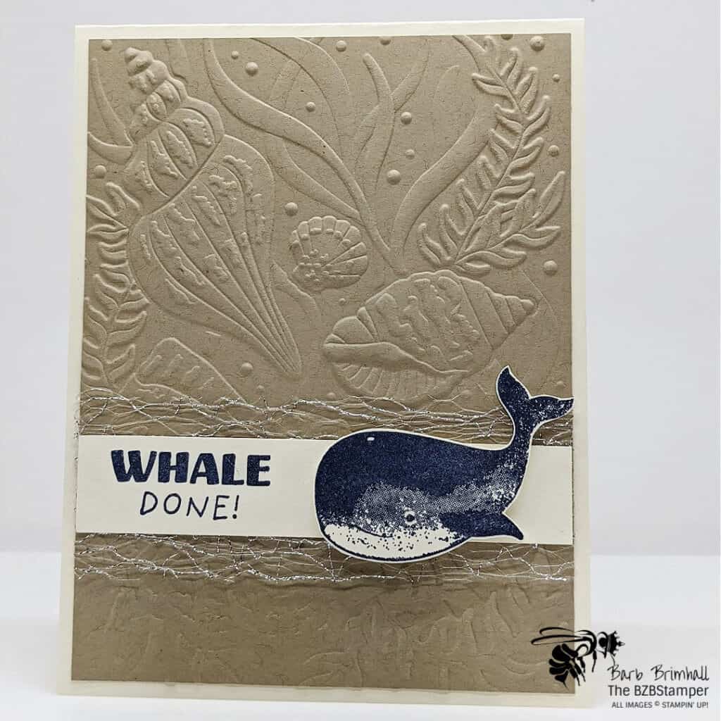 Quick and Easy Congratulations Card 1 congratulations card with a blue whale