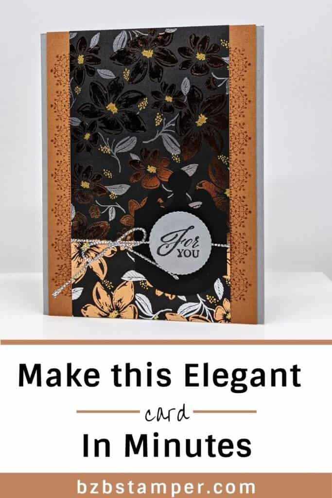 Simply Elegant Paper by Stampin' Up! 20 handmade card with metallic paper