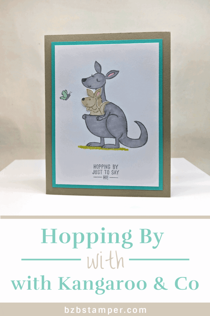 Kangaroo and Company Bundle by Stampin' Up! 20 Kangaroo card in browns and blues