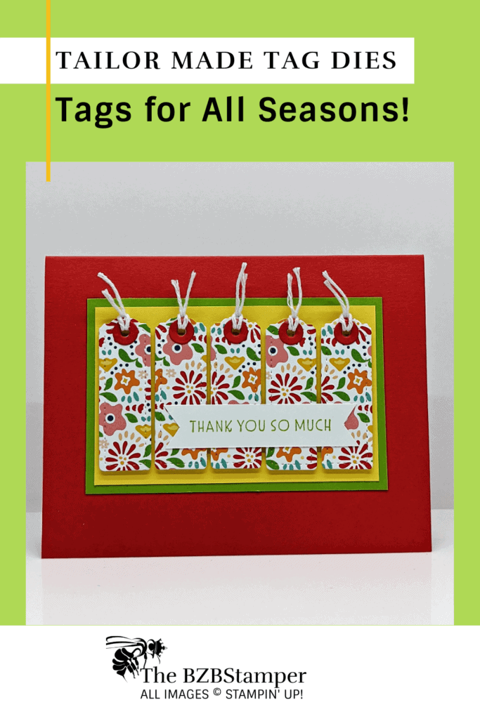 Tailor Made Tag Dies from Stampin' Up! 19 070121 Pinterest