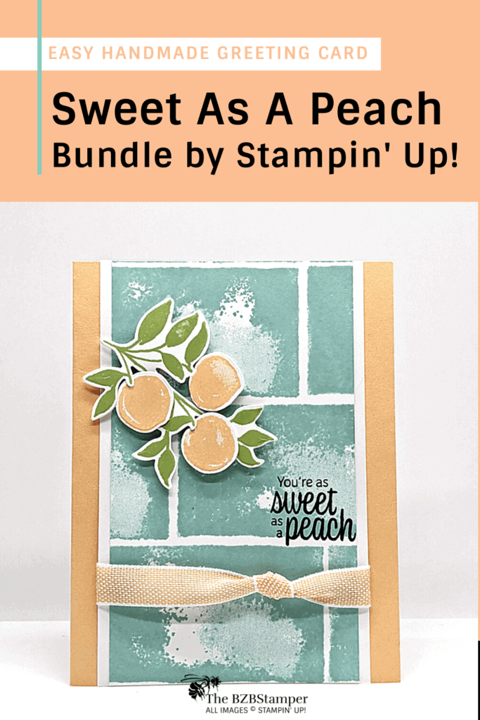 A Sweet and Simple Peach Greeting Card 19 A Sweet and Simple Peach Greeting Card in blue and papaya