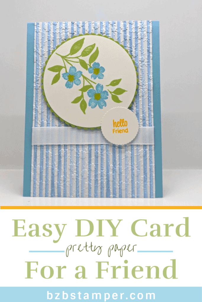 Easy Card Layout using the Sweet As a Peach Suite 20 Easy Card Layout using the Sweet As a Peach Suite in blue