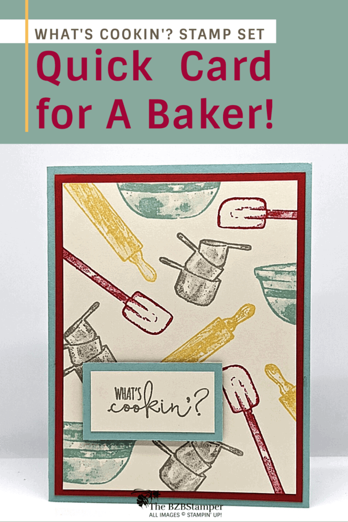 A Quick Handmade Card for Bakers 17 A Quick Handmade Card for Bakers in green & burgundy