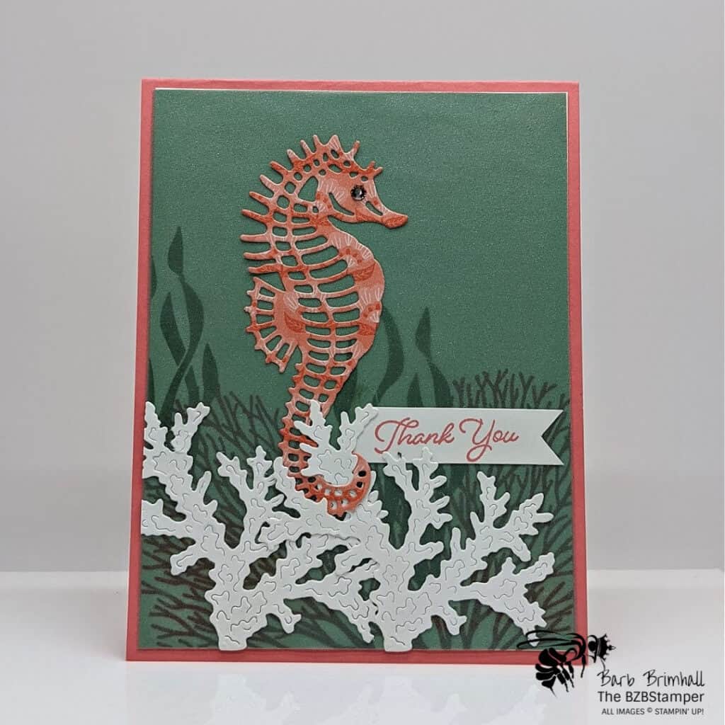 The Seascape Bundle by Stampin' Up! 1 The Seascape Bundle by Stampin' Up! Seahorse and white coral