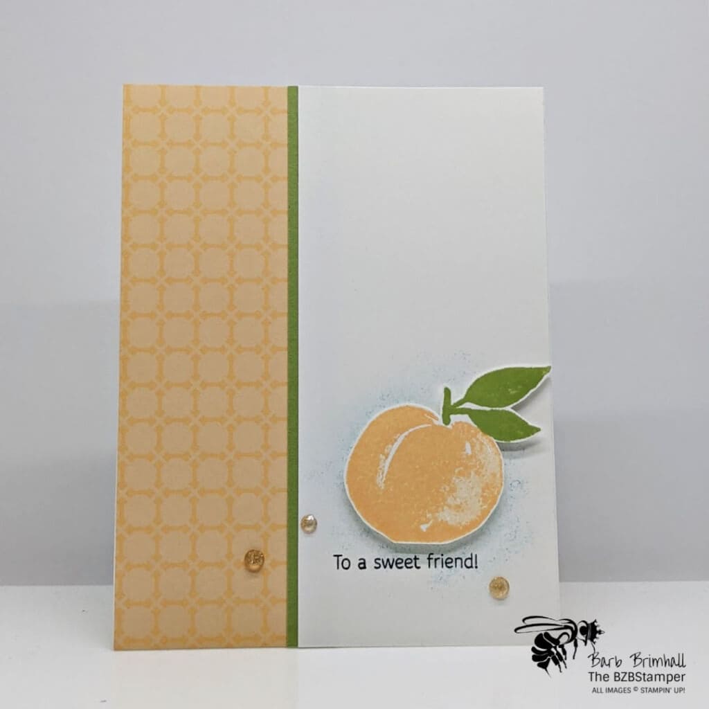 Super Simple Friendship Card 1 Super Simple Friendship Card with a peach