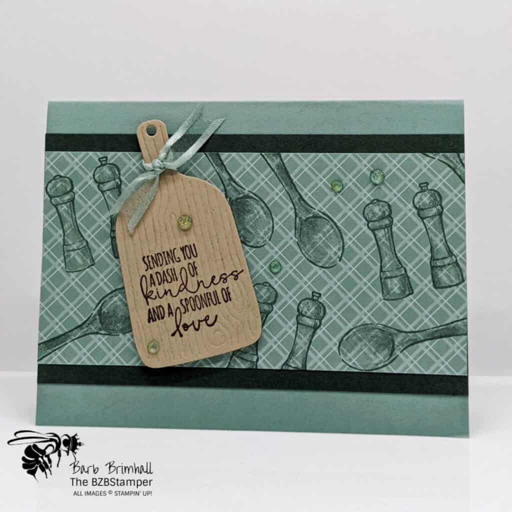 A Handmade Greeting Card for the Cook in your Life 1 A Handmade Greeting Card for Chefs in Green