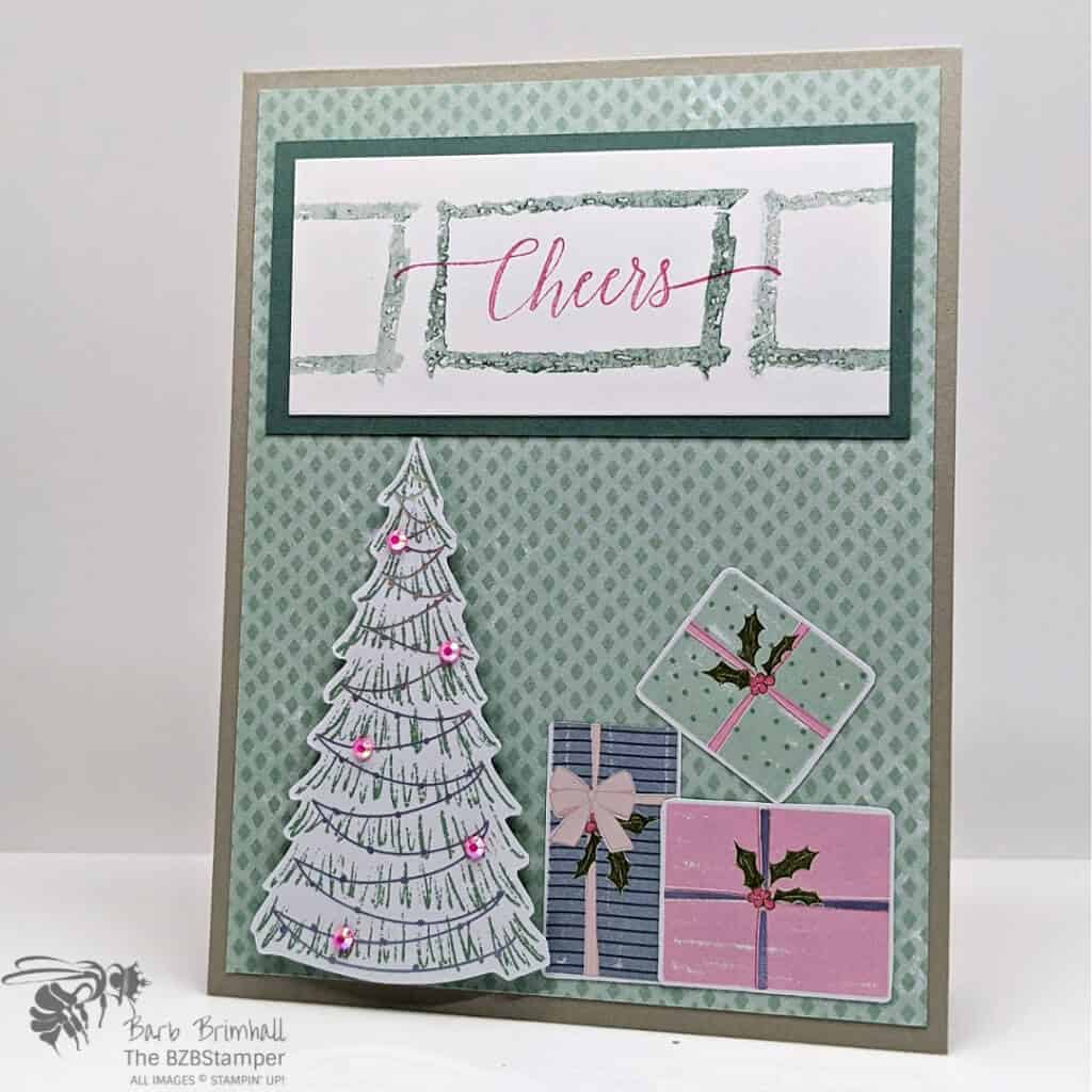 Easy Christmas Card using the Whimsy and Wonder Paper 1 Whimsy and Wonder Paper by Stampin' Up!