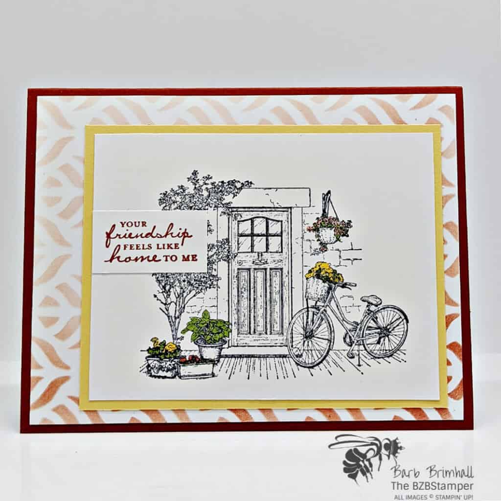 Cardmaking Tutorial using Stampin Up Masks 1 Cardmaking Tutorial using Stampin Up Masks in rusts