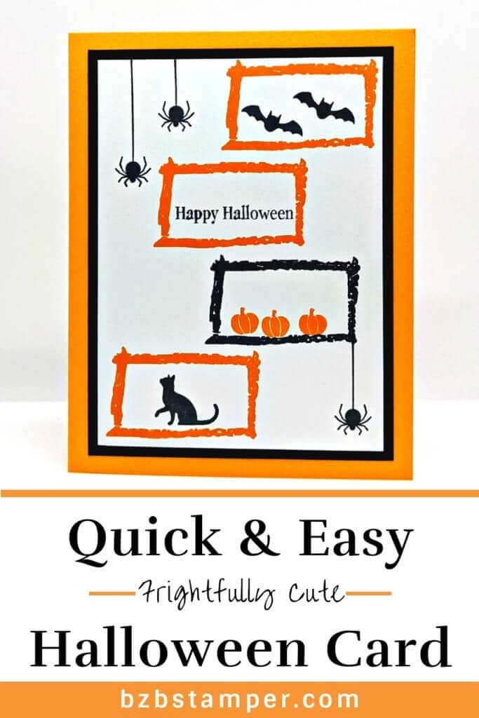 Quick DIY Halloween Card 13 Quick DIY Halloween Card in Orange & Black