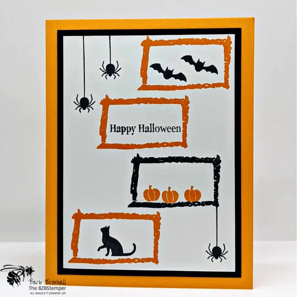 Quick DIY Halloween Card 1 Quick DIY Halloween Card in Orange & Black