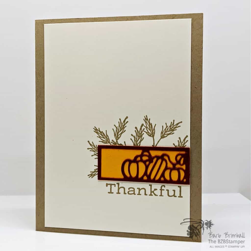 Stampin Up Time Of Giving Bundle 1 Thank You Handmade Greeting Card