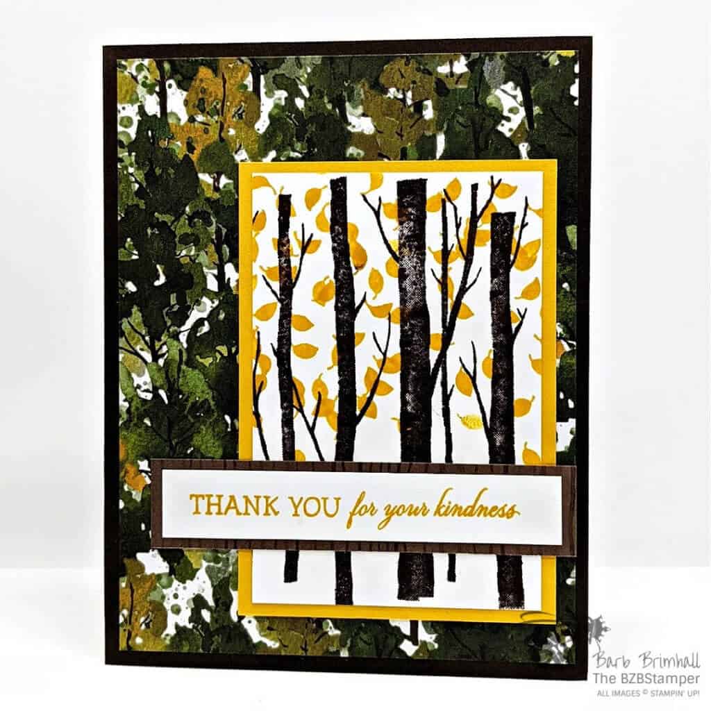 Welcoming Woods Stamp Set 1 Nature Thank You Card featuring the Welcoming Woods Stamp Set by Stampin' Up!