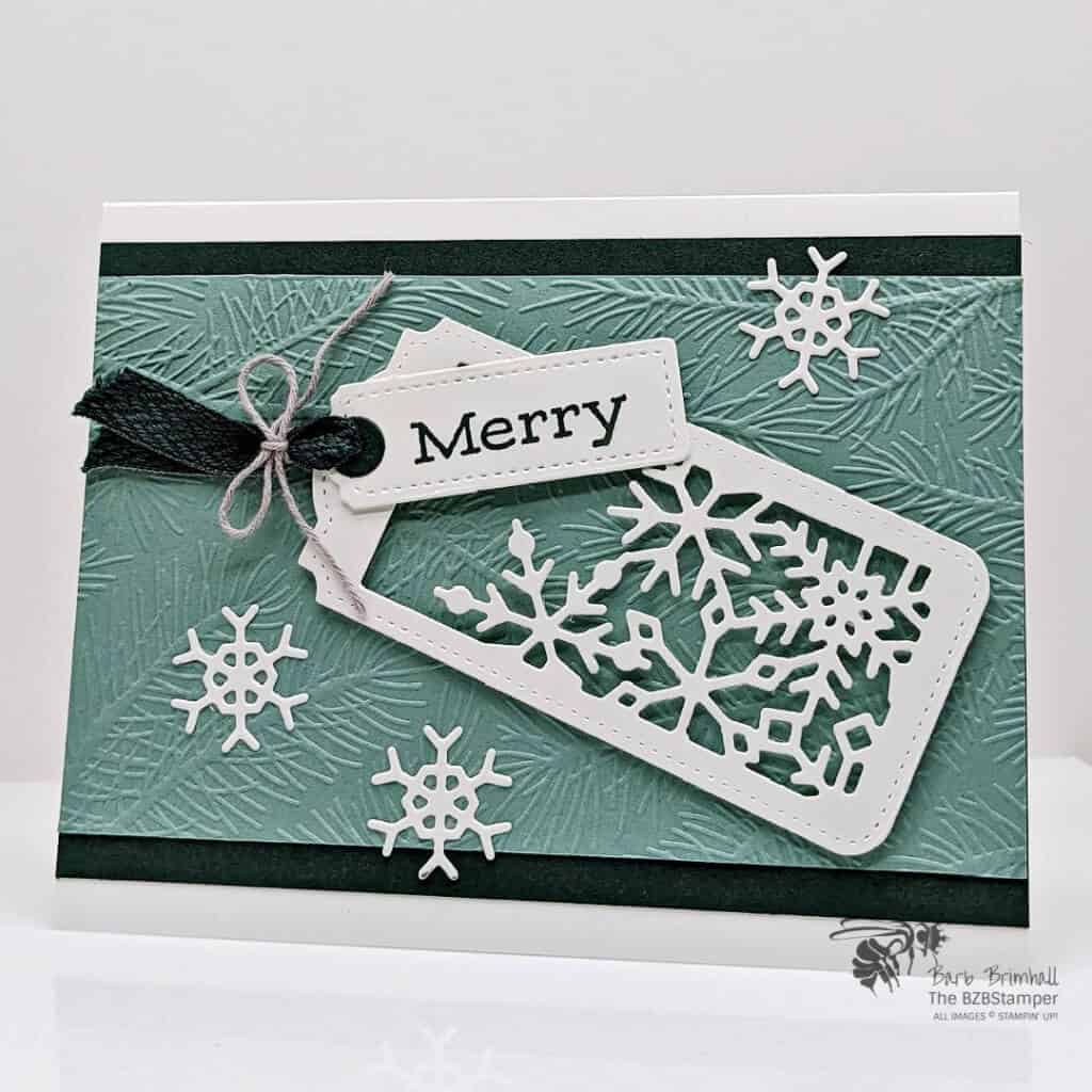 Handmade Christmas Greeting Card 1 Christmas Card featuring the Time of Giving Bundle by Stampin' Up!