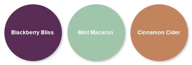 Cardmaking Color Combination in Blackberry Bliss, Mint Macaron and Cinnamon Cider