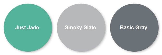 Cardmaking Color Combination in Just Jade, Smoky Slate and Basic Gray