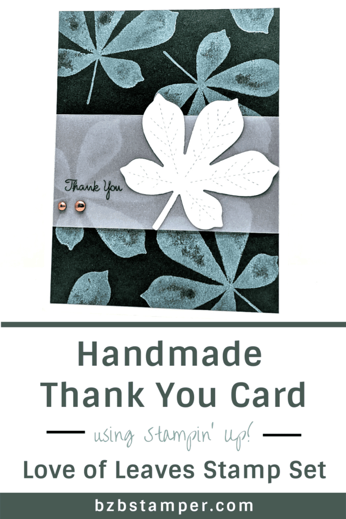 Stampin Up Stitched Leaves Dies with Love of Leaves Stamp Set 15 1108p