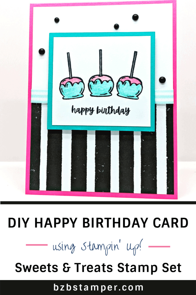 Cute Handmade Card featuring Cake Pops 18 Sweets and Treats Stamp Set by Stampin' Up! Cake Pop Card