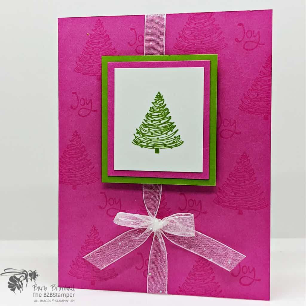 Quick Handmade Christmas Card 1 Whimsy & Wonder Christmas Card in Pink