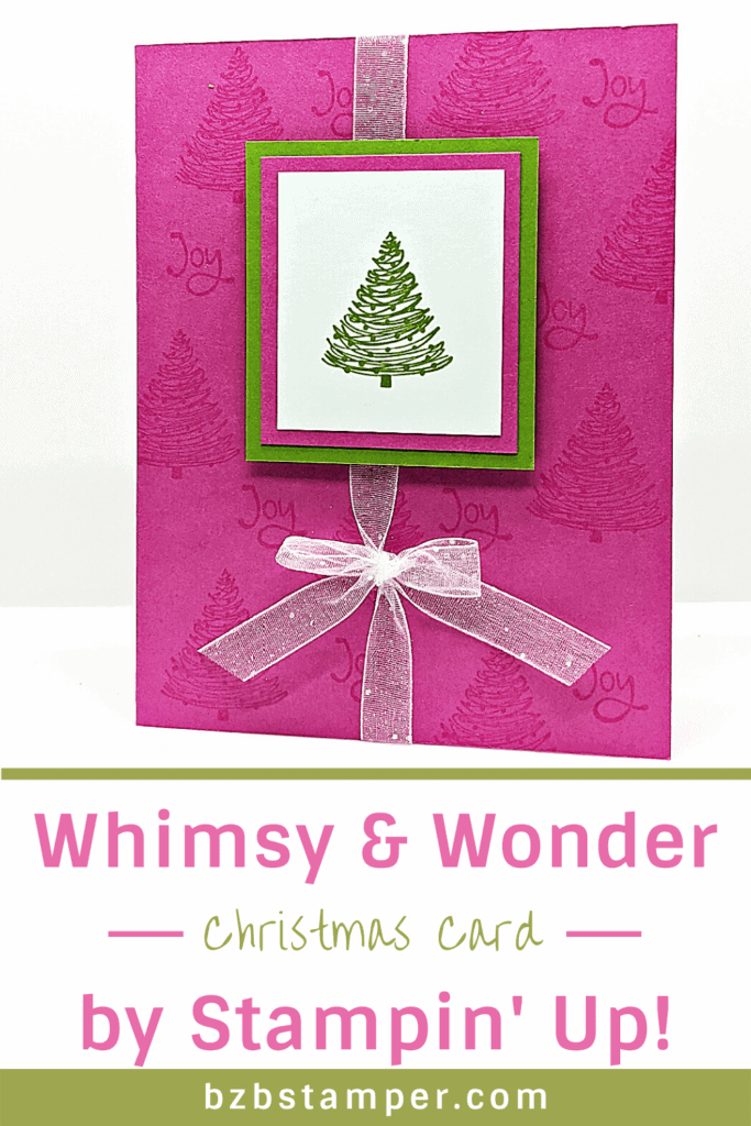 Quick Handmade Christmas Card 15 Whimsy & Wonder Christmas Card in Pink