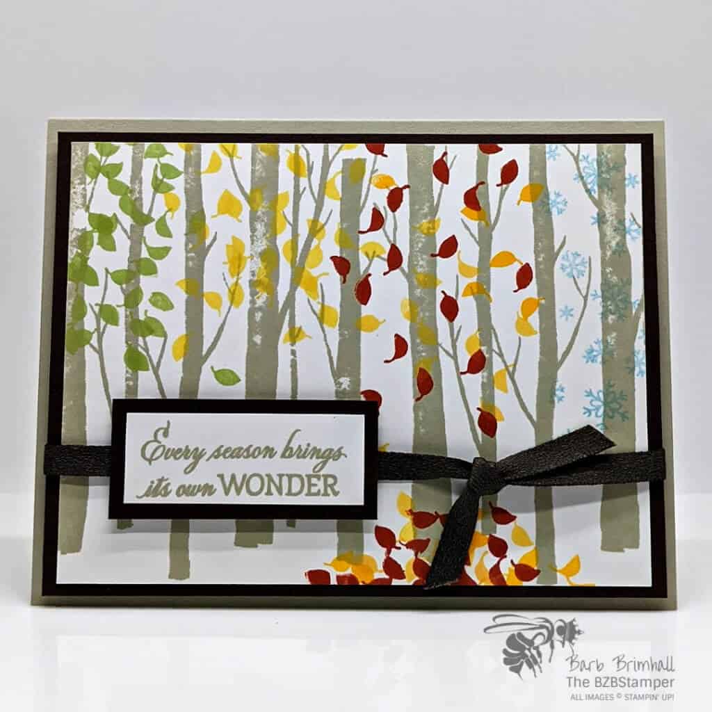 A Handmade Card for All Seasons 1 WElcoming Woods Stamp Set by Stampin Up! Handmade Card