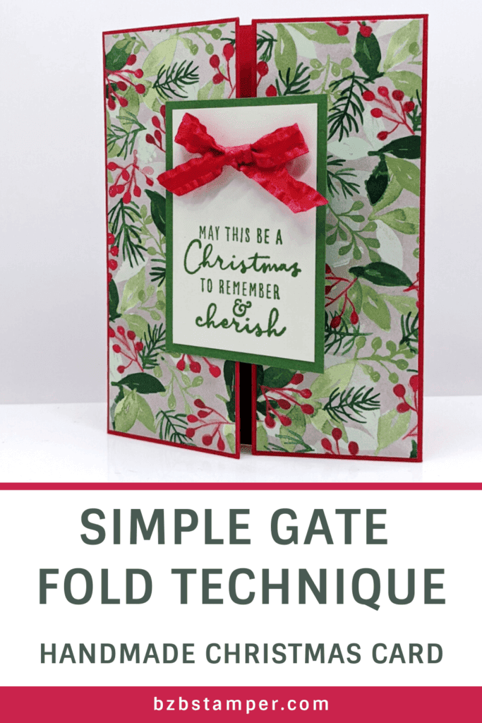 Simple Christmas Card using the Gate Fold Technique 14 120821p