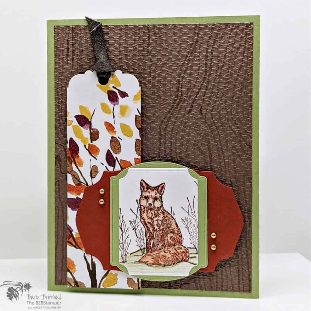 Nature's Beauty Stamp Set by Stampin Up 1 Nature's Beauty handmade card with a cajun craze fox image