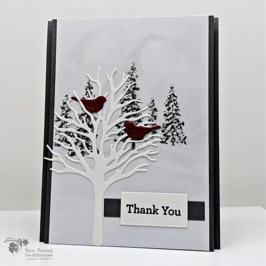 Beauty of Friendship Bundle Thank You Card 1 Beauty of Friendship Card with 2 red cardinals