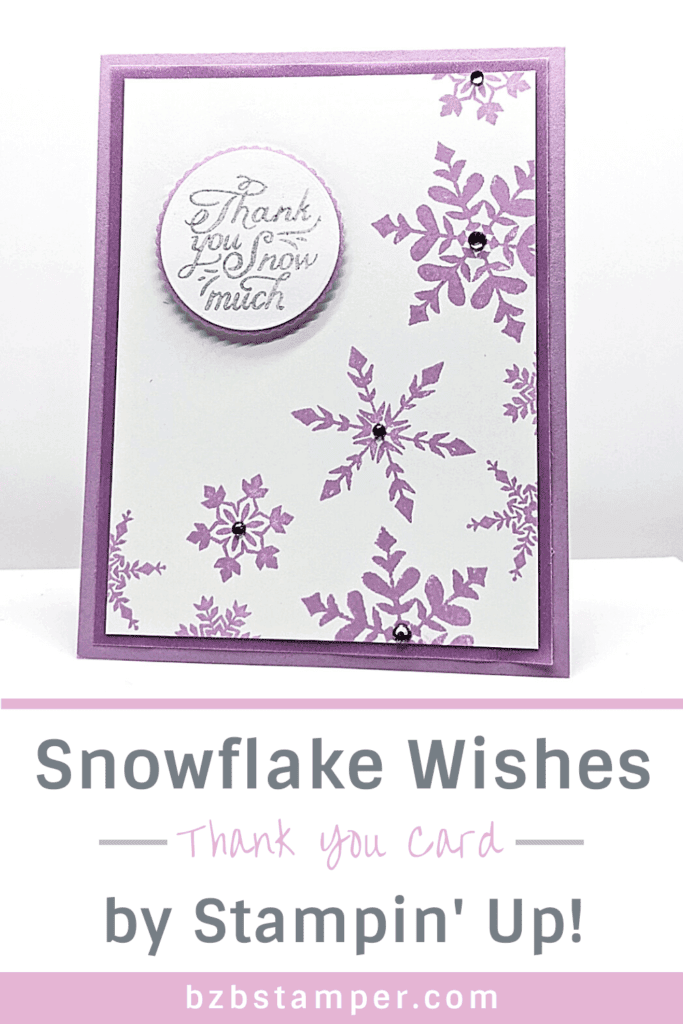 Snowflake Wishes Thank You Card 16 122421p
