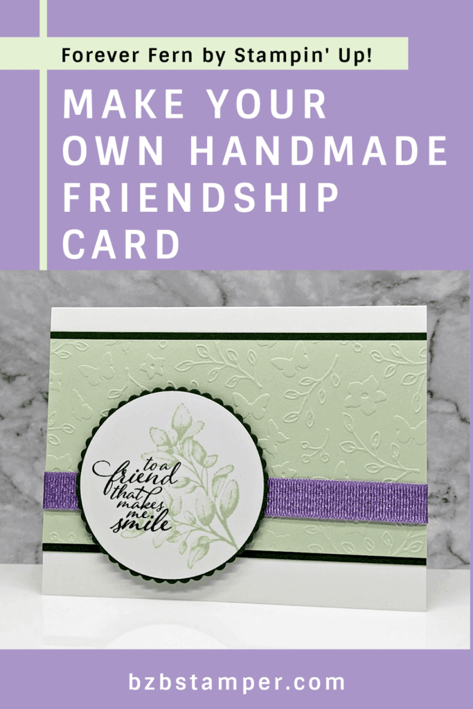 The Forever Fern Distinktive Stamp Set 17 Tasteful Touches Stamp Set by Stampin' Up! in green and purple