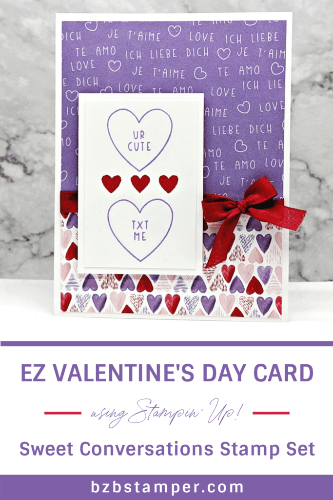 Easy Valentine's Day Card 13 Purple and Red Valentine's Day Card