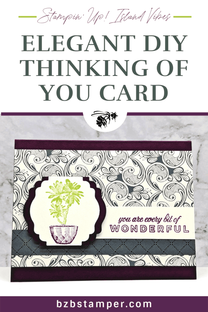 Island Vibes Handmade Card 16 Purple and Gray Stampin' UP! Island Vibes Stamp Set card