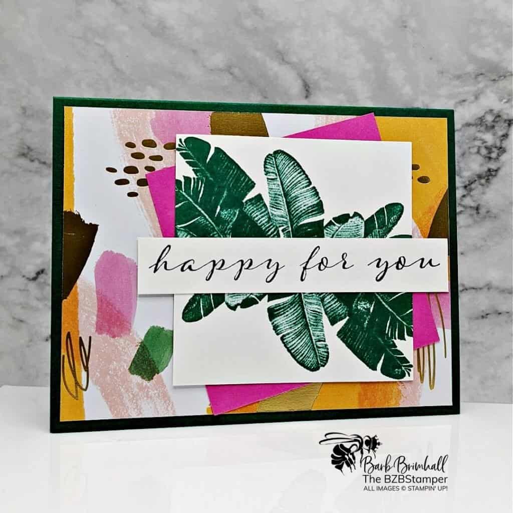 Handmade Card with a Tropical Vibe 1 Stampin' Up! Tropical Vibes Card in multiple colors
