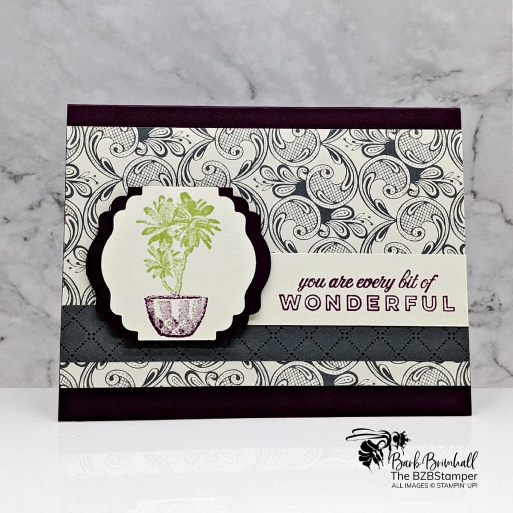 Island Vibes Handmade Card 1 Purple and Gray Stampin' UP! Island Vibes Stamp Set card