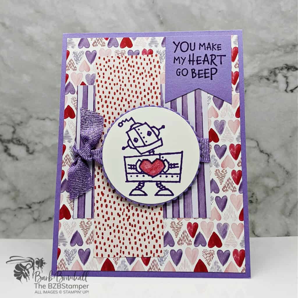 Stampin Up Nuts and Bolts 1 stampin up nuts and bolts in red and purple