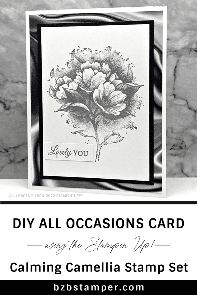 An Elegant DIY Floral Card 13 Beautiful handmade floral card in gray tones with a touch of pink