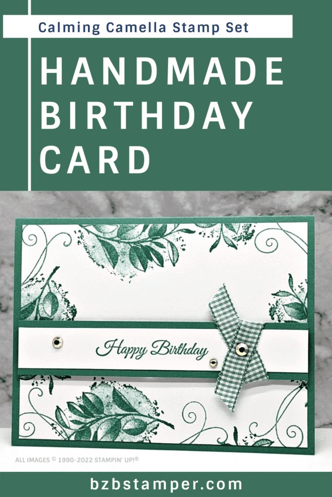 Easy Handmade Floral Birthday Card 13 Beautiful handmade DIY card in a monocromatic green
