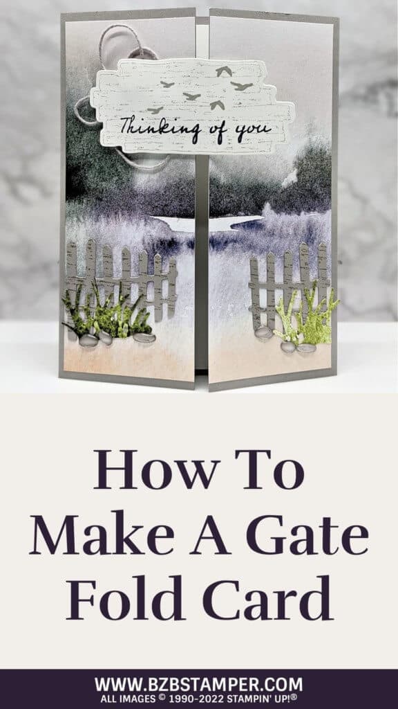 Beautiful Gate Fold Card using the On The Horizon Bundle 16 030622
