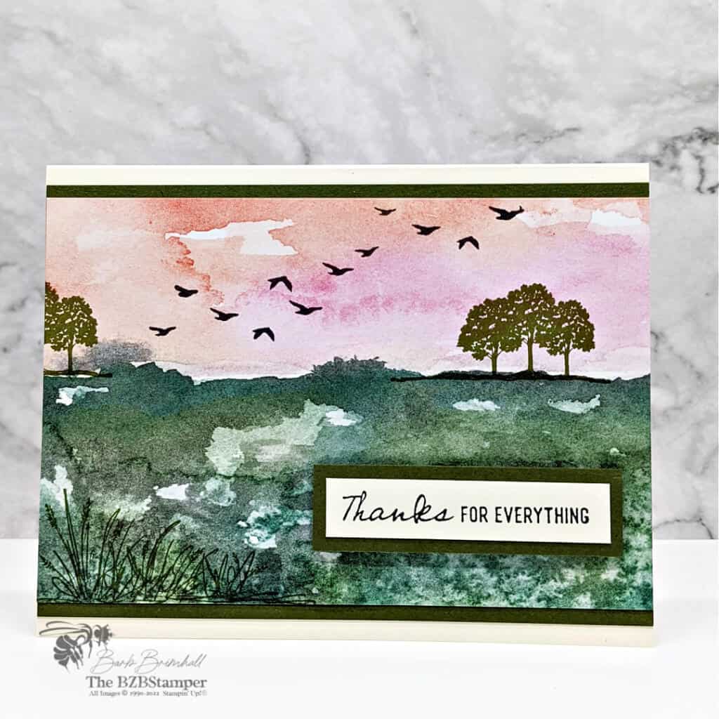 Simple Masculine Thank You Card 1 031022 stampin up on the horizon