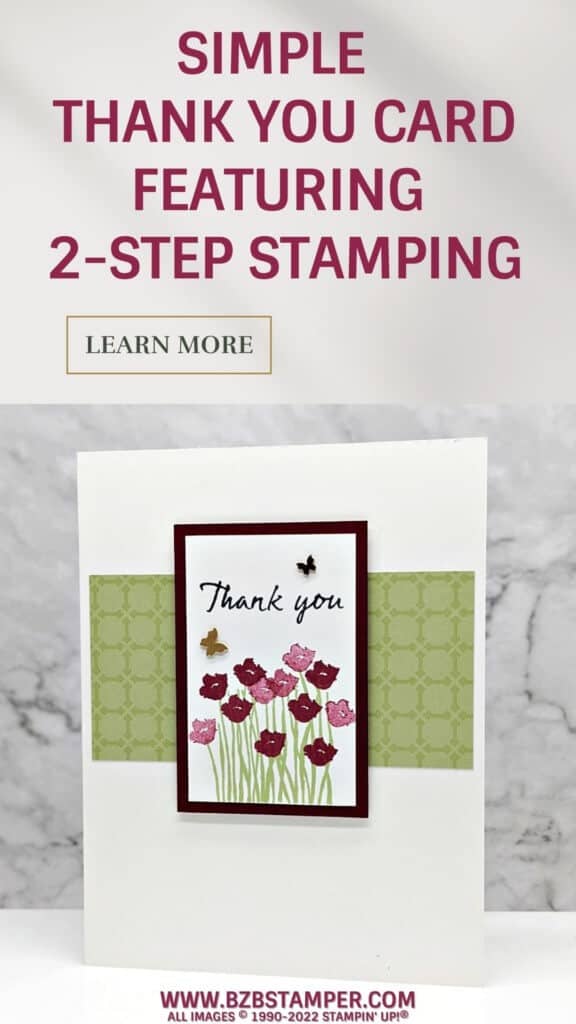 Simple Thank You Card using Two-Step Stamps 15 031222