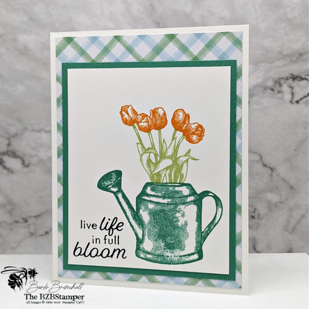Easy Handmade Card for a Friend 1 032022 Flowering rainboots