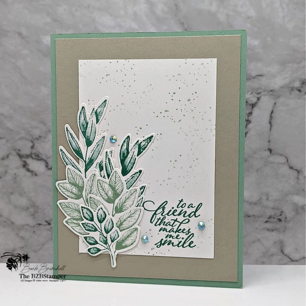 Make this Simple Handmade Friendship Card 1 032422 forever fern