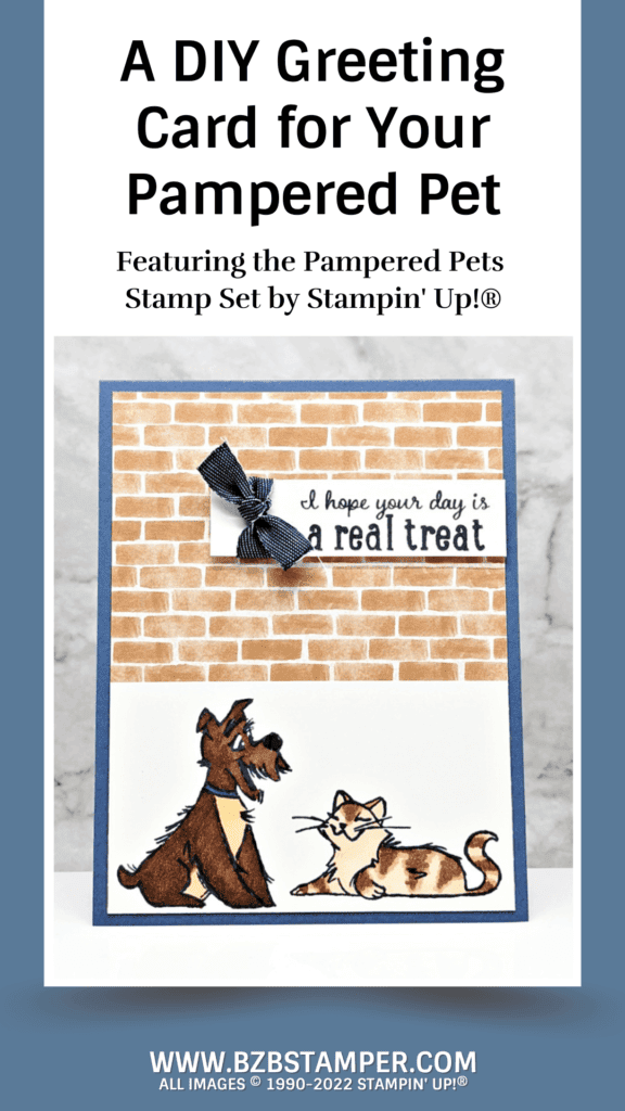 A DIY Greeting Card for Your Pampered Pet 16 Pampered Pets Stamp Set by Stampin' Up! Handmade Card