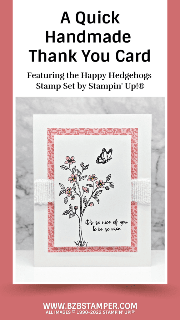 A Quick Handmade Thank You Card 15 Quick Handmade Thank You Card with flowers and butterflies