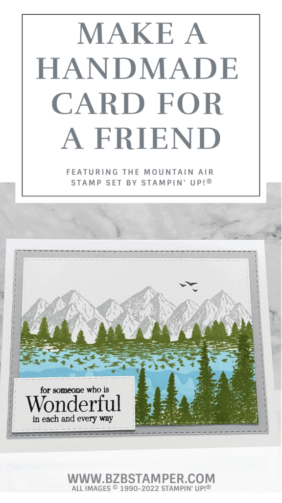 Handmade Card using the Mountain Air Stamp Set 15 050522